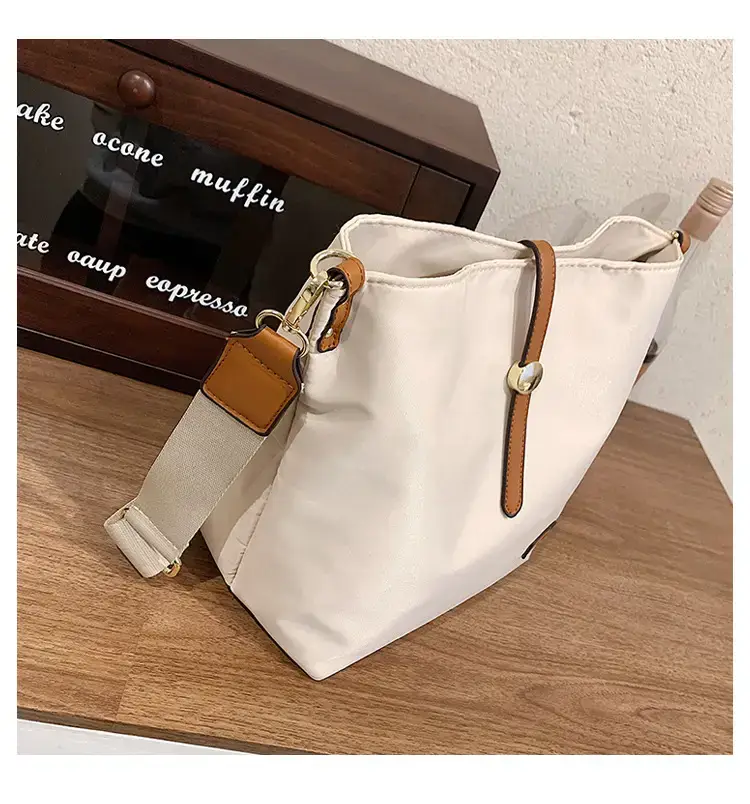 Korean Style Crossbody Bag Cream Nylon 2025 — feature 65