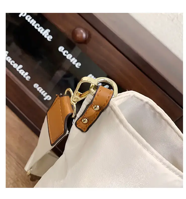 Korean Style Crossbody Bag Cream Nylon 2025 — feature 66