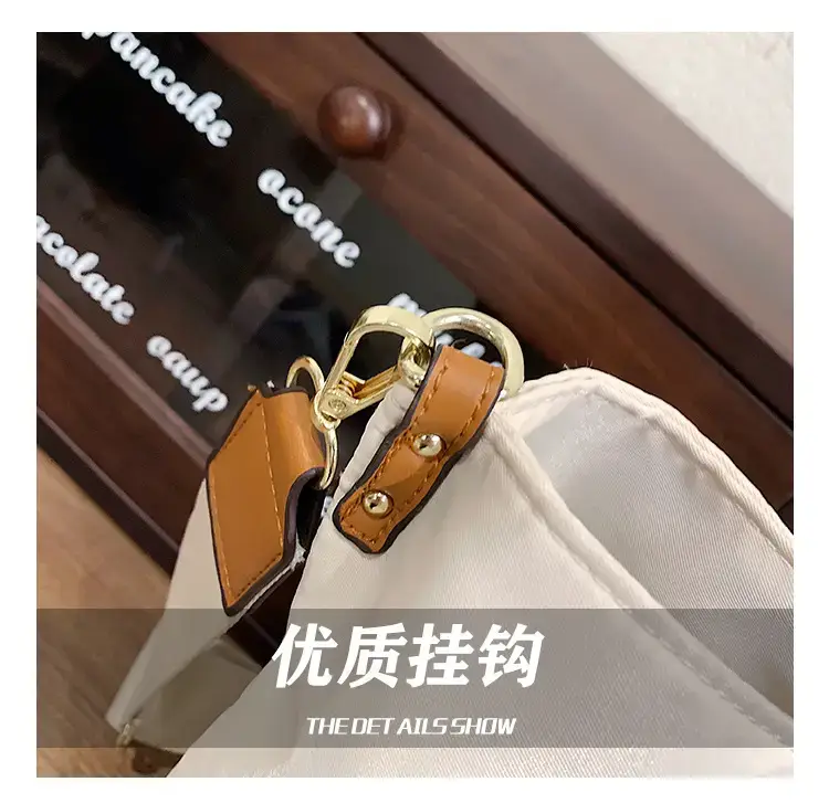Korean Style Crossbody Bag Cream Nylon 2025 — feature 7
