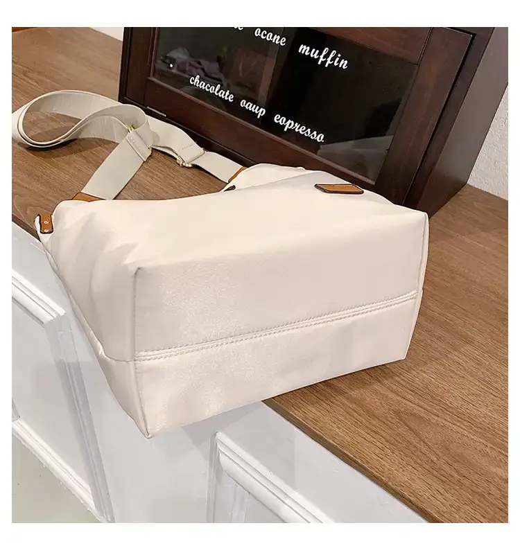 Korean Style Crossbody Bag Cream Nylon 2025 — feature 70