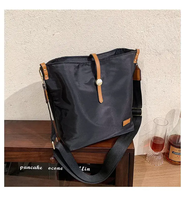Korean Style Crossbody Bag Cream Nylon 2025 — feature 73