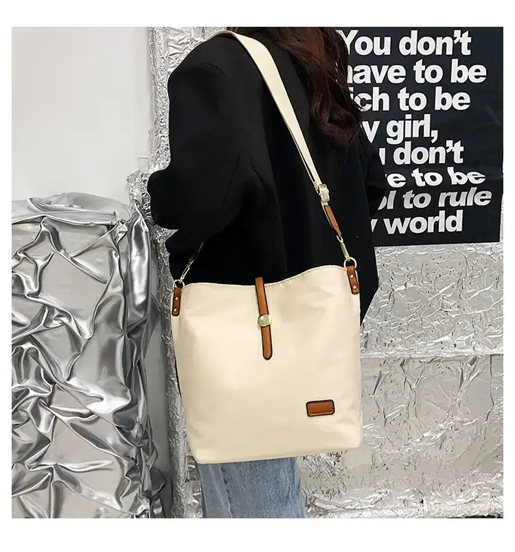 Korean Style Crossbody Bag Cream Nylon 2025 — feature 79