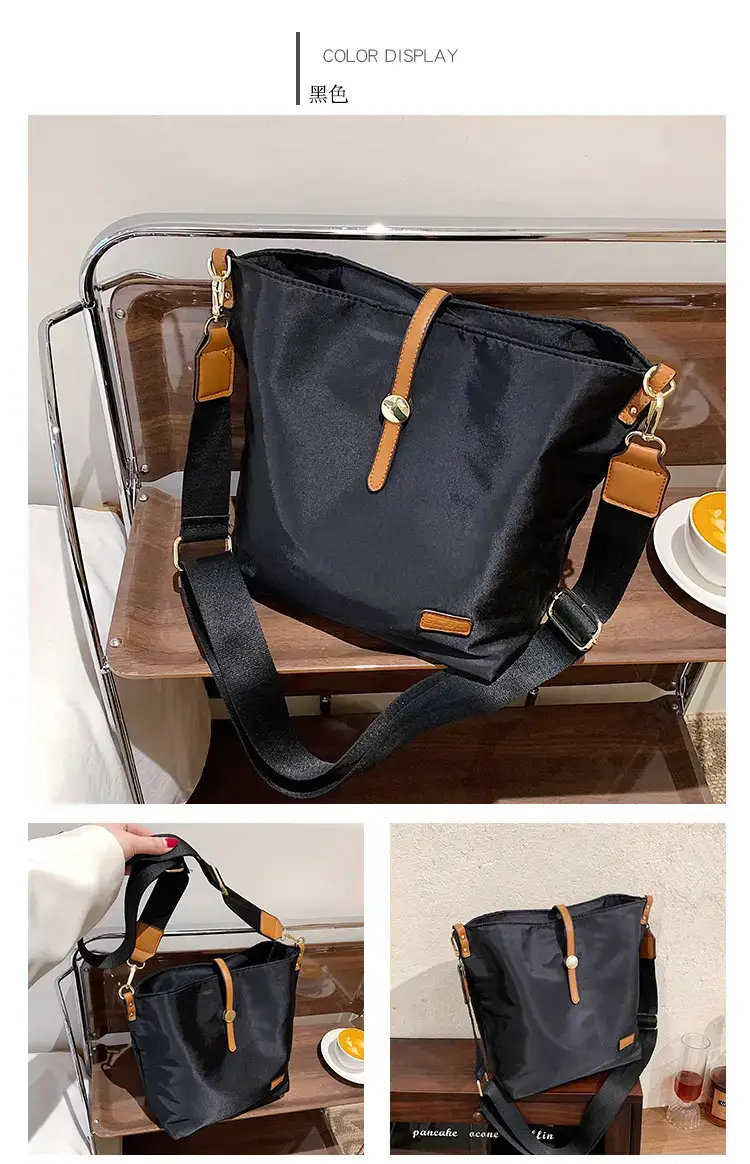 Korean Style Crossbody Bag Cream Nylon 2025 — feature 9