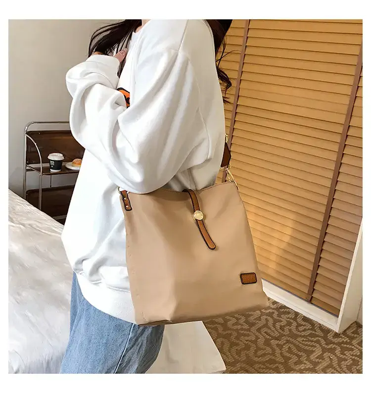 Korean Style Crossbody Bag Cream Nylon 2025 — feature 94