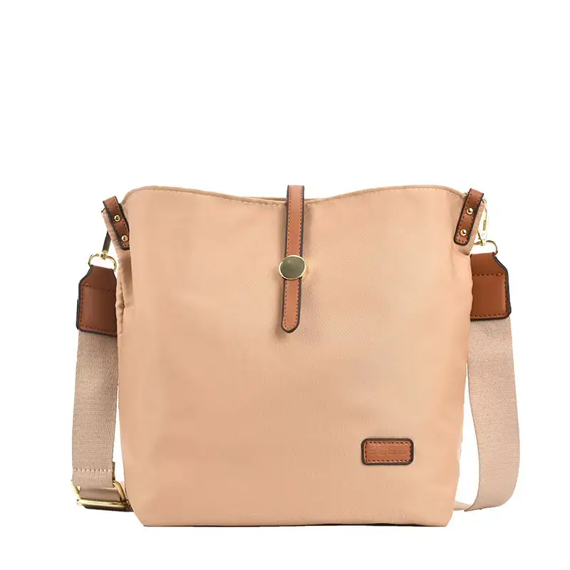 Korean Style Crossbody Bag Cream Nylon 2025 - Image 3
