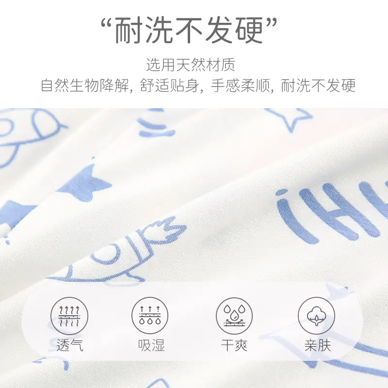 Children's Pajamas Set White Blue Go Go Cotton Summer - Image 10