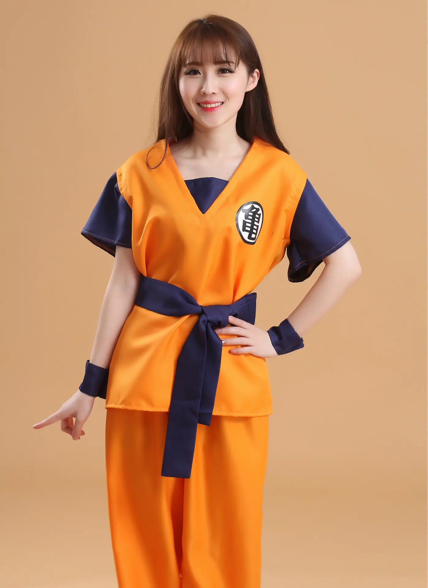 Dragon Ball Hero Monkey King Costume Orange Pants Goku Practice Outfit — feature 13