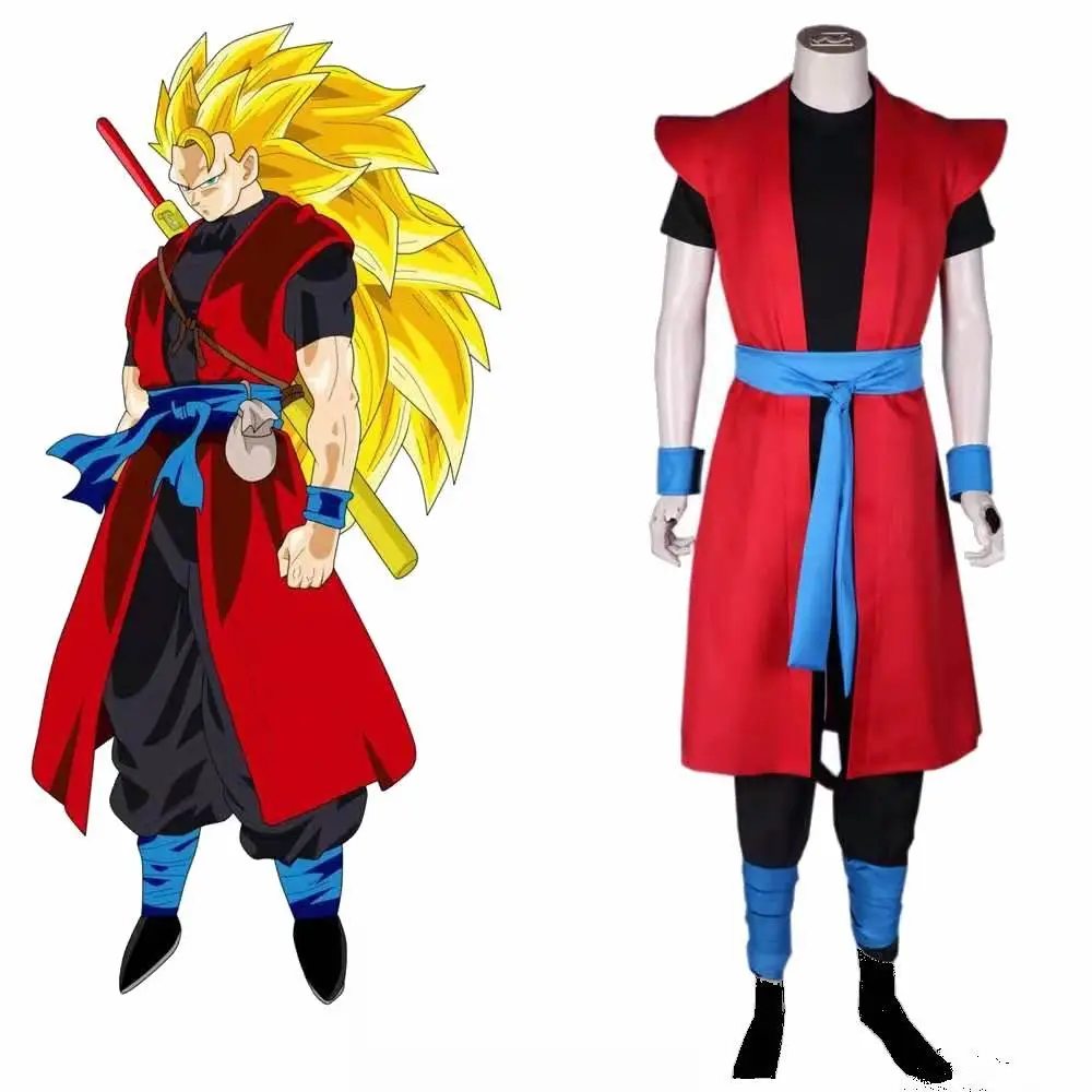Dragon Ball Hero Monkey King Costume Orange Pants Goku Practice Outfit — feature 2