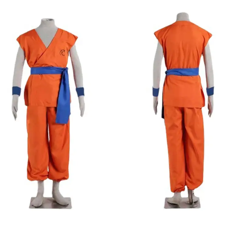 Dragon Ball Hero Monkey King Costume Orange Pants Goku Practice Outfit - Image 3