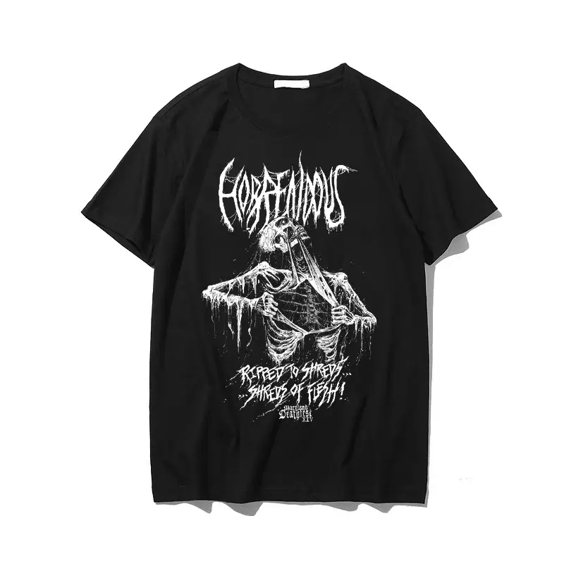 Women Punk Graphic T-Shirt Black Loose Summer Harajuku - Image 19