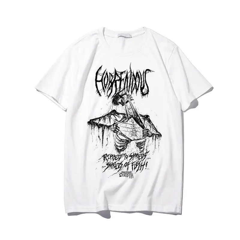 Women Punk Graphic T-Shirt Black Loose Summer Harajuku - Image 2
