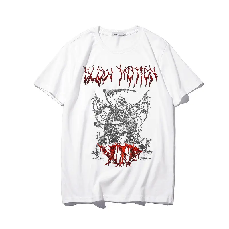 Women Punk Graphic T-Shirt Black Loose Summer Harajuku - Image 6