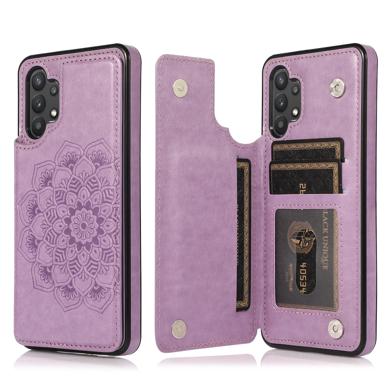 Samsung A72 Magnetic Phone Case Blue Solid Color - Image 8