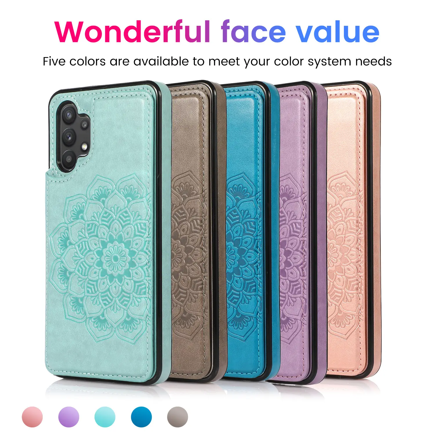 Samsung A72 Magnetic Phone Case Blue Solid Color - Image 10