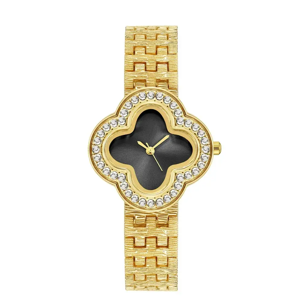 Korean Style Four-Leaf Clover Diamond Watch for Women - Image 4