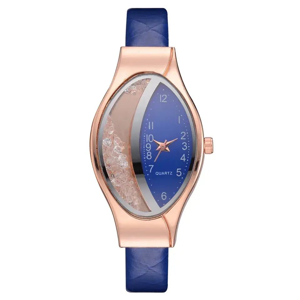Women's Pink Quartz Watch with Rose Gold Band - Image 3