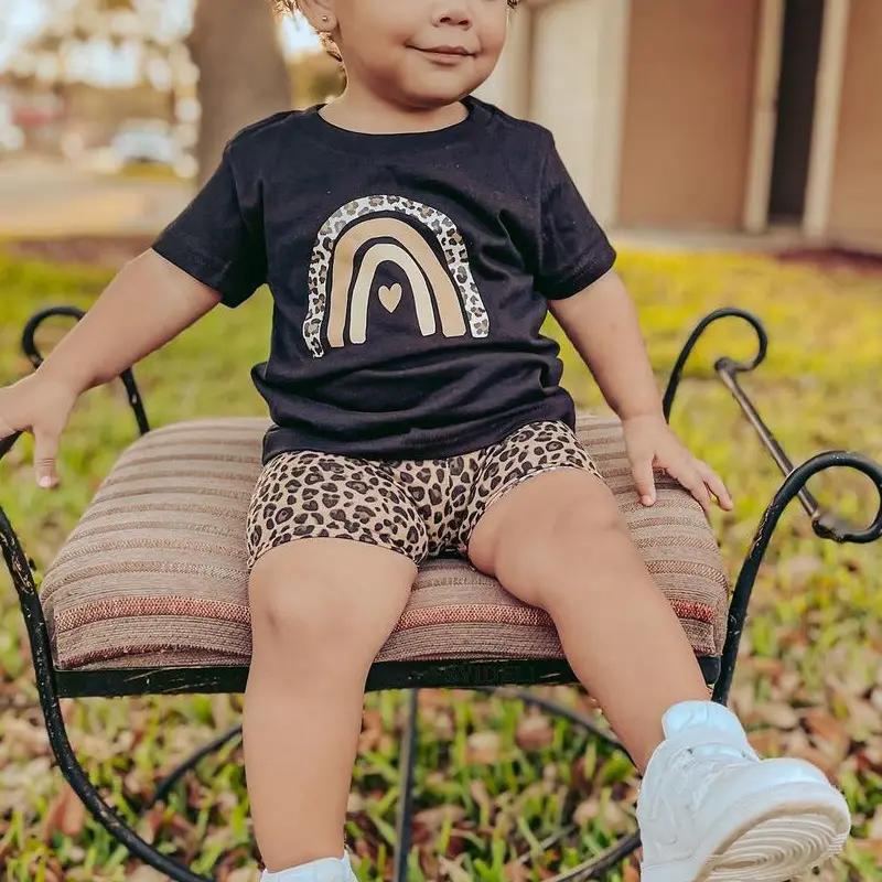 Boy Printed Leopard Shorts T-Shirt Set for Kids - Image 5