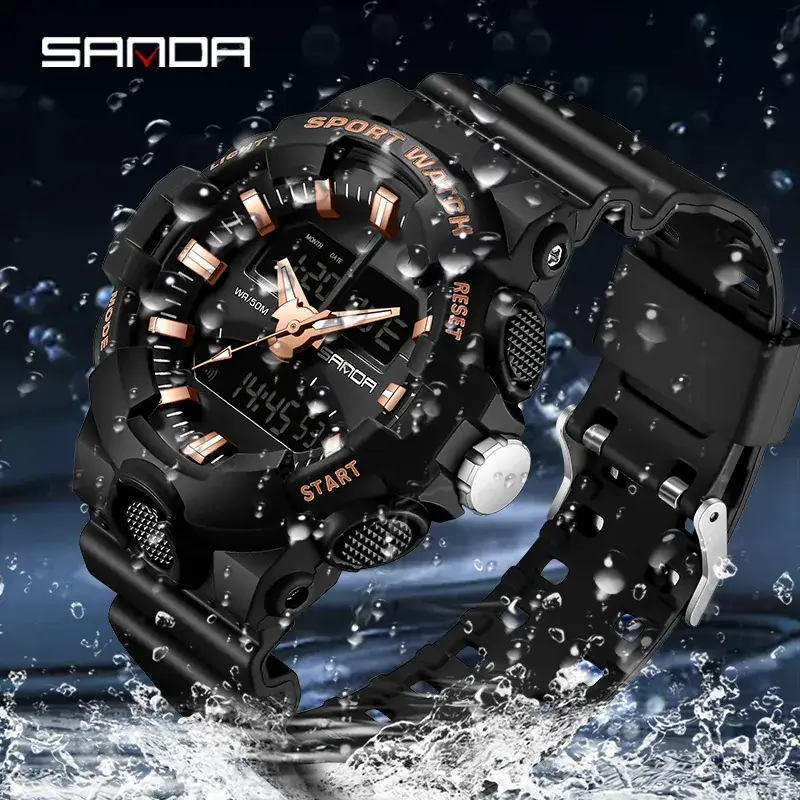 Sanda Boys Waterproof Dual Display Electronic Watch for Boys - Image 8