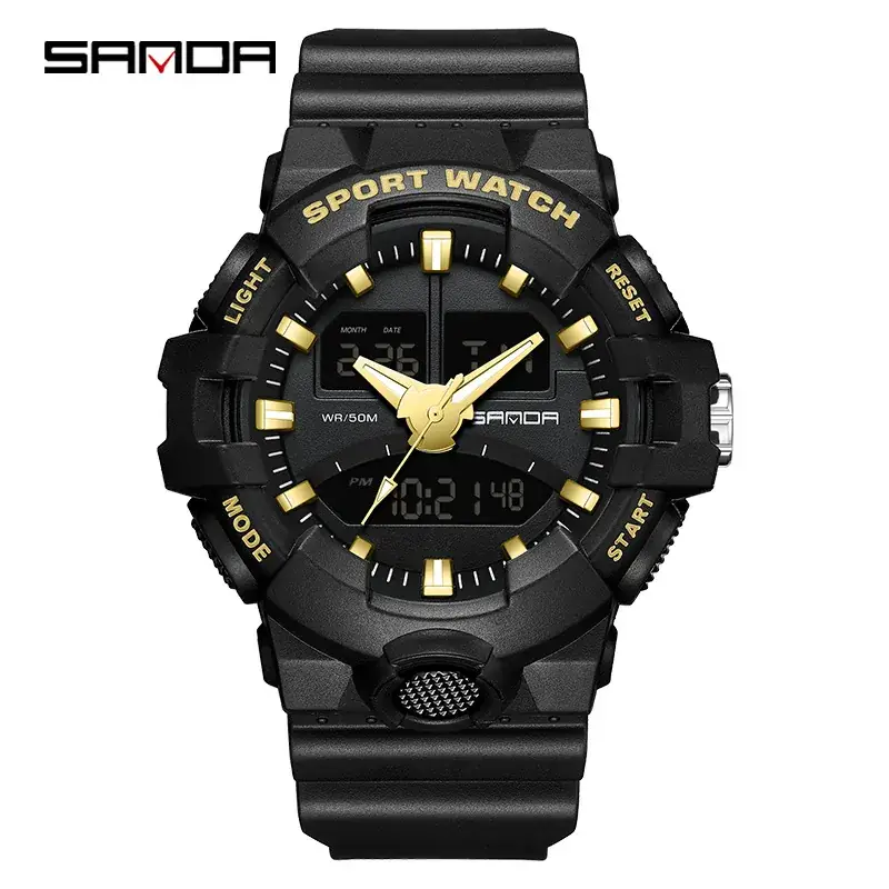 Sanda Boys Waterproof Dual Display Electronic Watch for Boys - Image 6