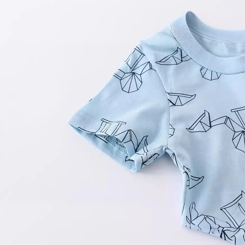 Light Blue Paper Plane T-Shirt for Boys Medium to XL - Image 4