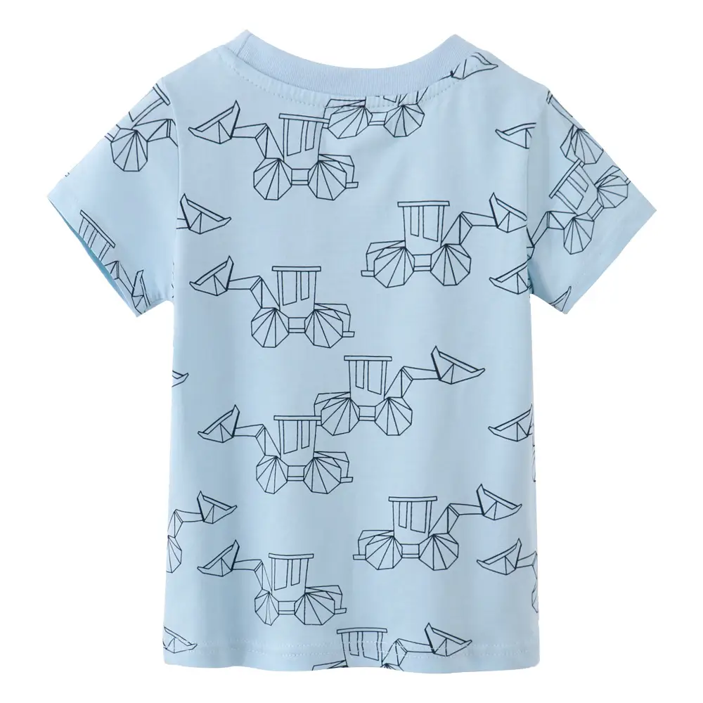 Light Blue Paper Plane T-Shirt for Boys Medium to XL - Image 5