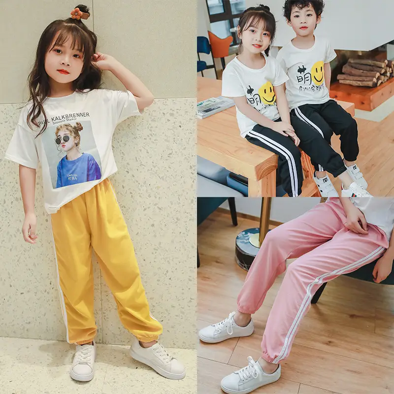 Green Ankle-Tied Loose Bloomers for Girls Boys