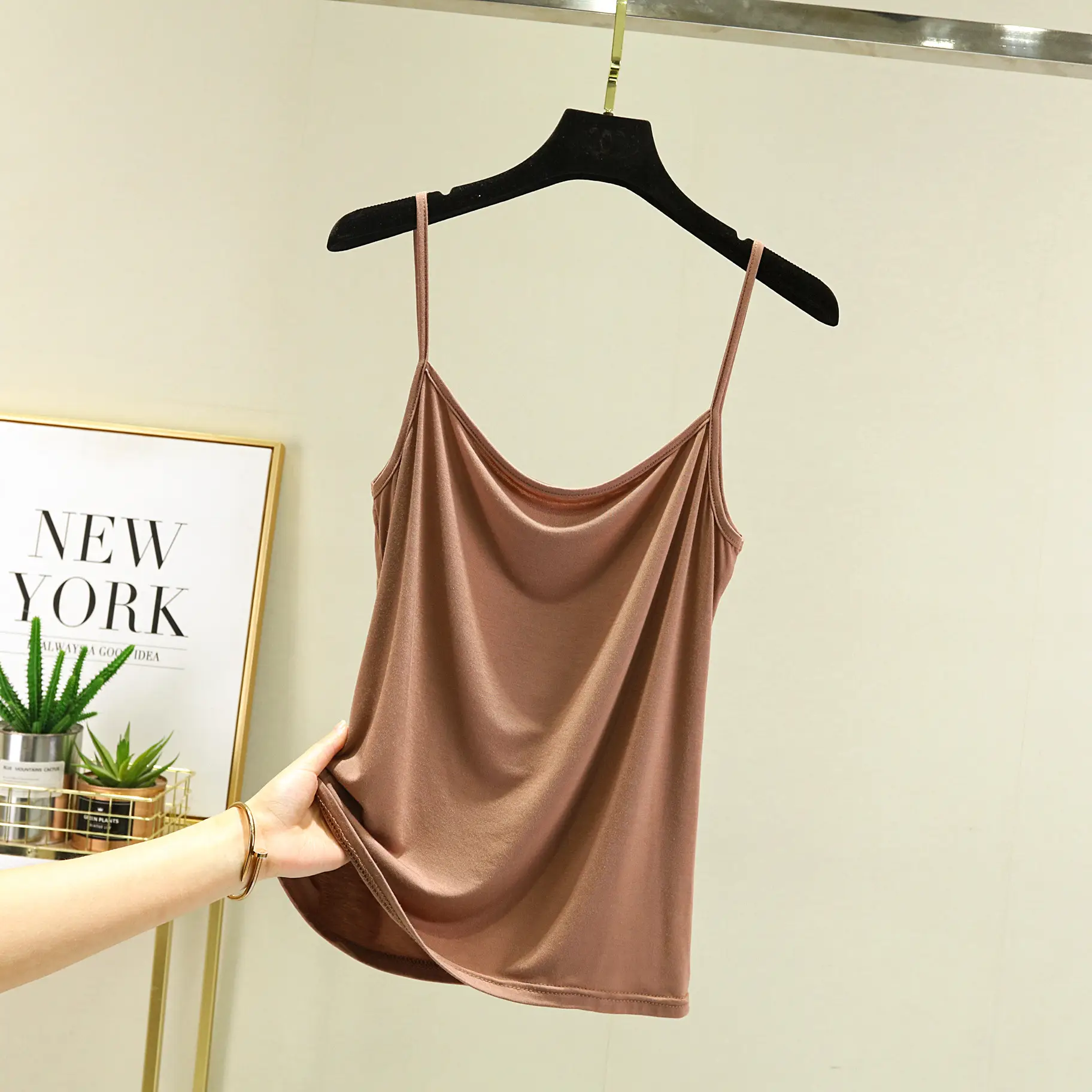 Women's White Modal Camisole Sleeveless Summer Wear - Image 10