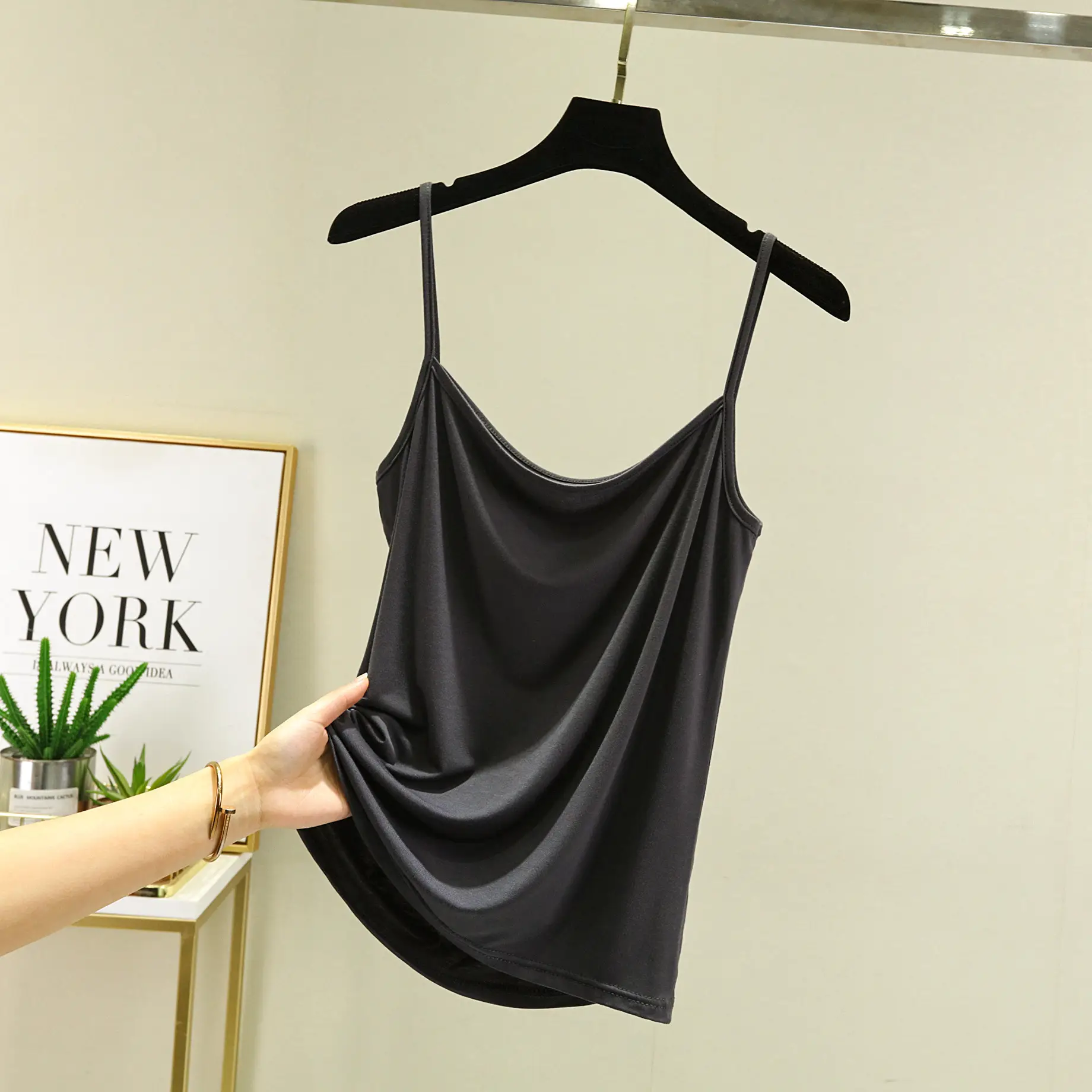 Women's White Modal Camisole Sleeveless Summer Wear - Image 11