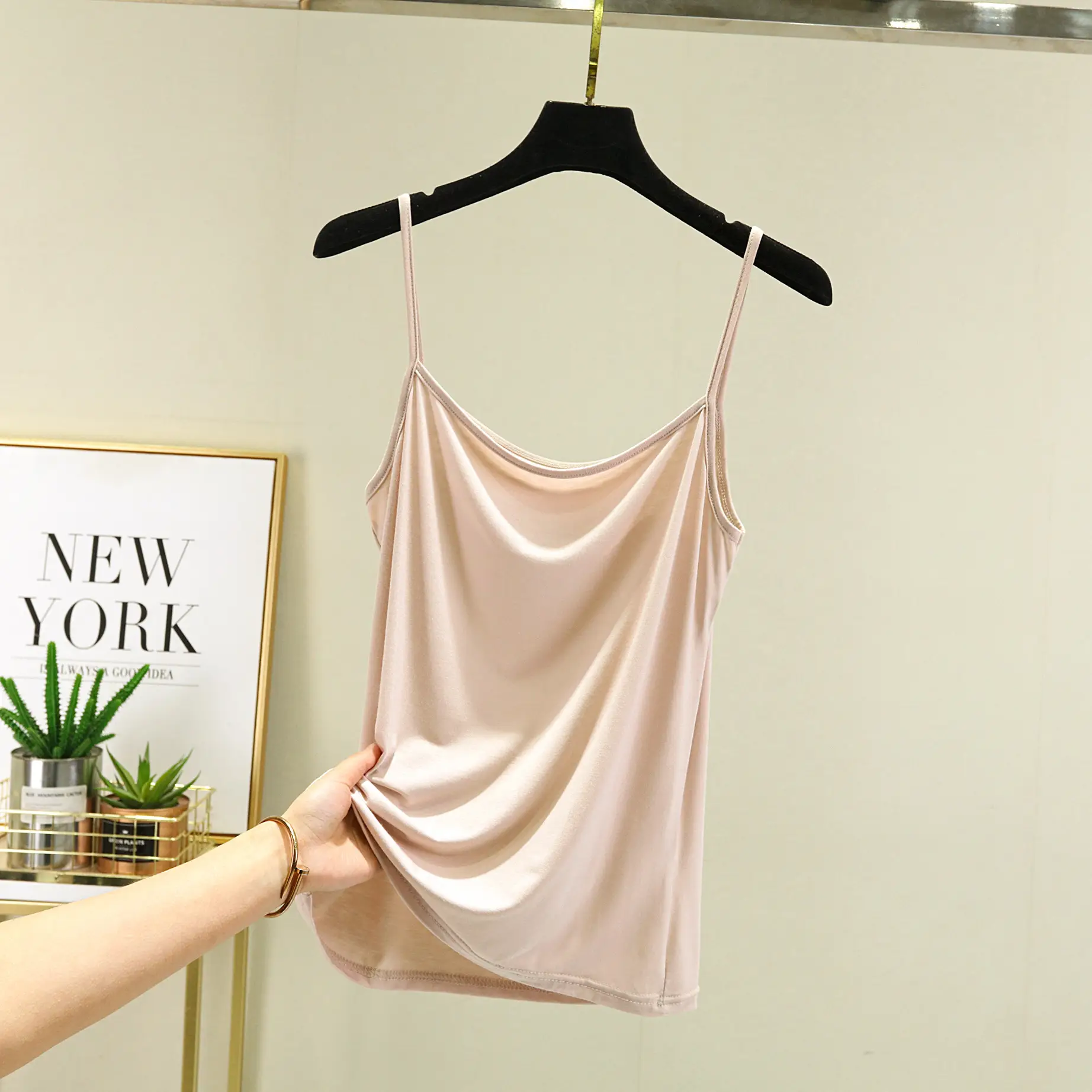 Women's White Modal Camisole Sleeveless Summer Wear - Image 5