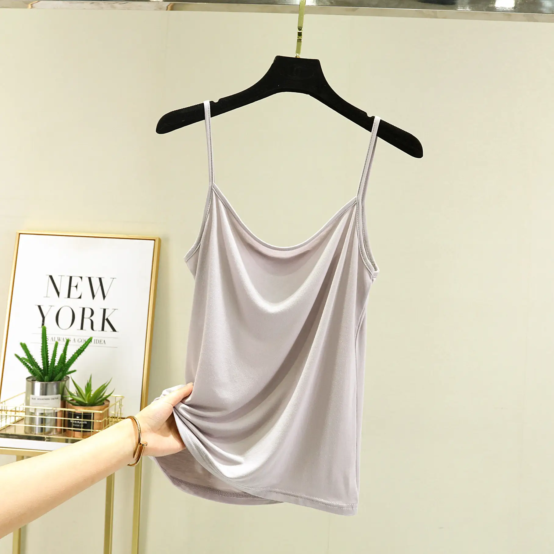 Women's White Modal Camisole Sleeveless Summer Wear - Image 7