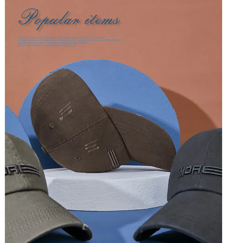 2025 Men Women Washed Baseball Cap with Embroidery — feature 6