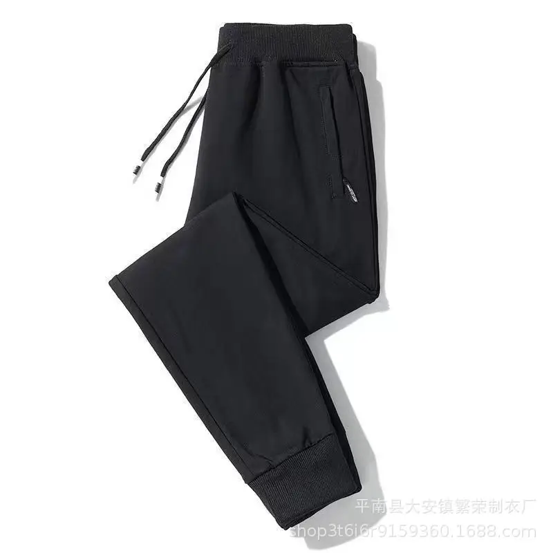 Fleece Lined Winter Jogger Pants Grey Large - Image 3