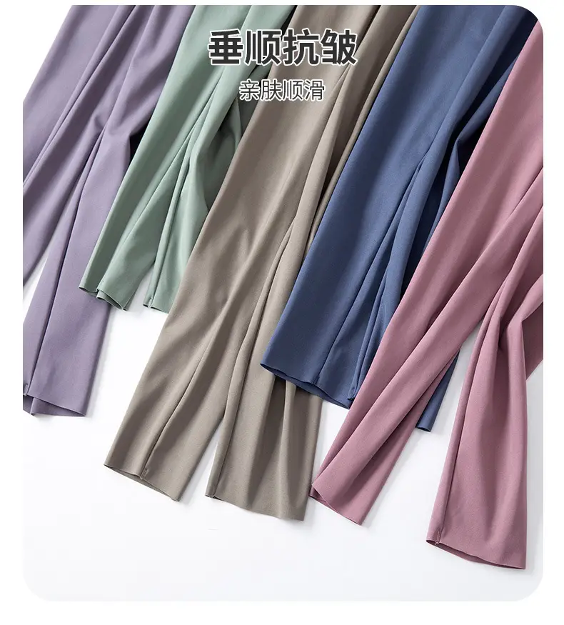 Nine Point Ice Silk Shark Pants Women Pink Slimming Yoga Pants — feature 21