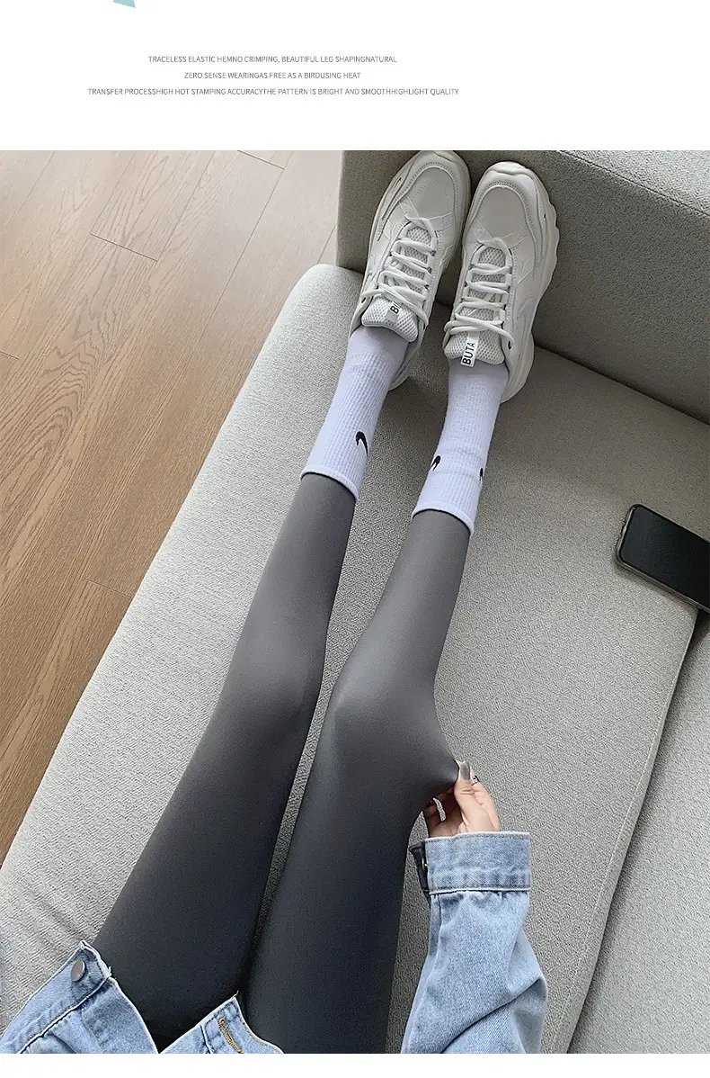 Nine Point Ice Silk Shark Pants Women Pink Slimming Yoga Pants — feature 37