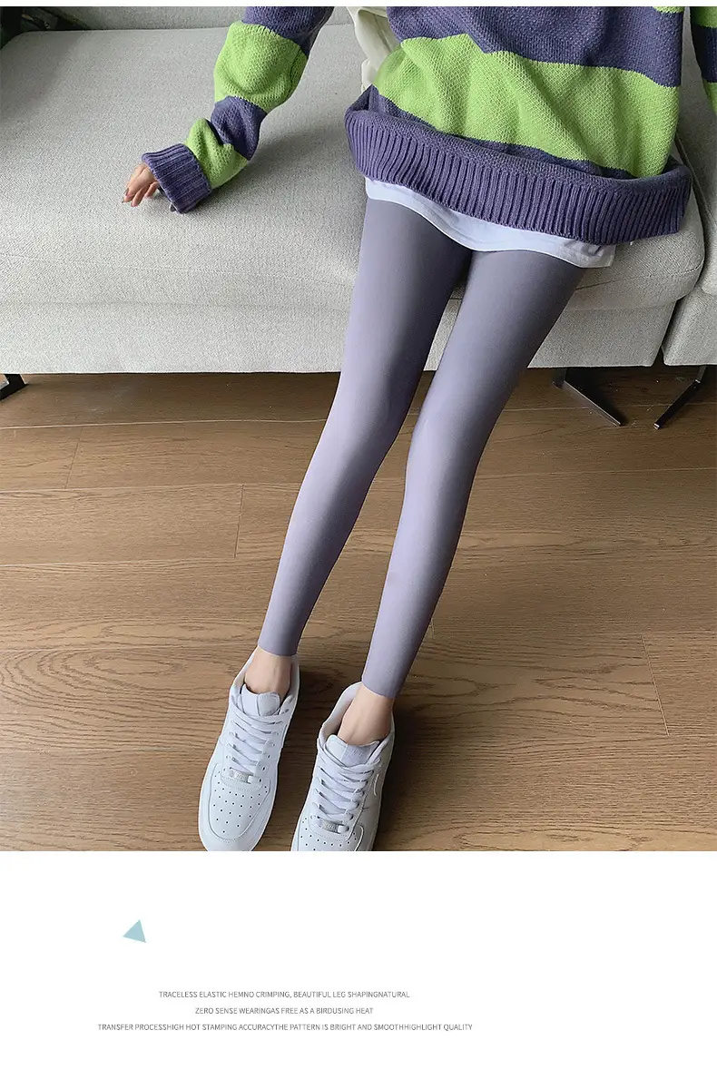 Nine Point Ice Silk Shark Pants Women Pink Slimming Yoga Pants — feature 42