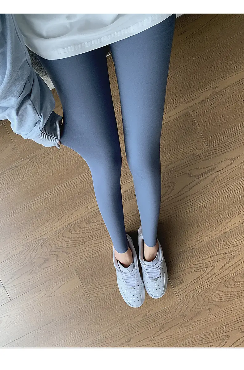 Nine Point Ice Silk Shark Pants Women Pink Slimming Yoga Pants — feature 45
