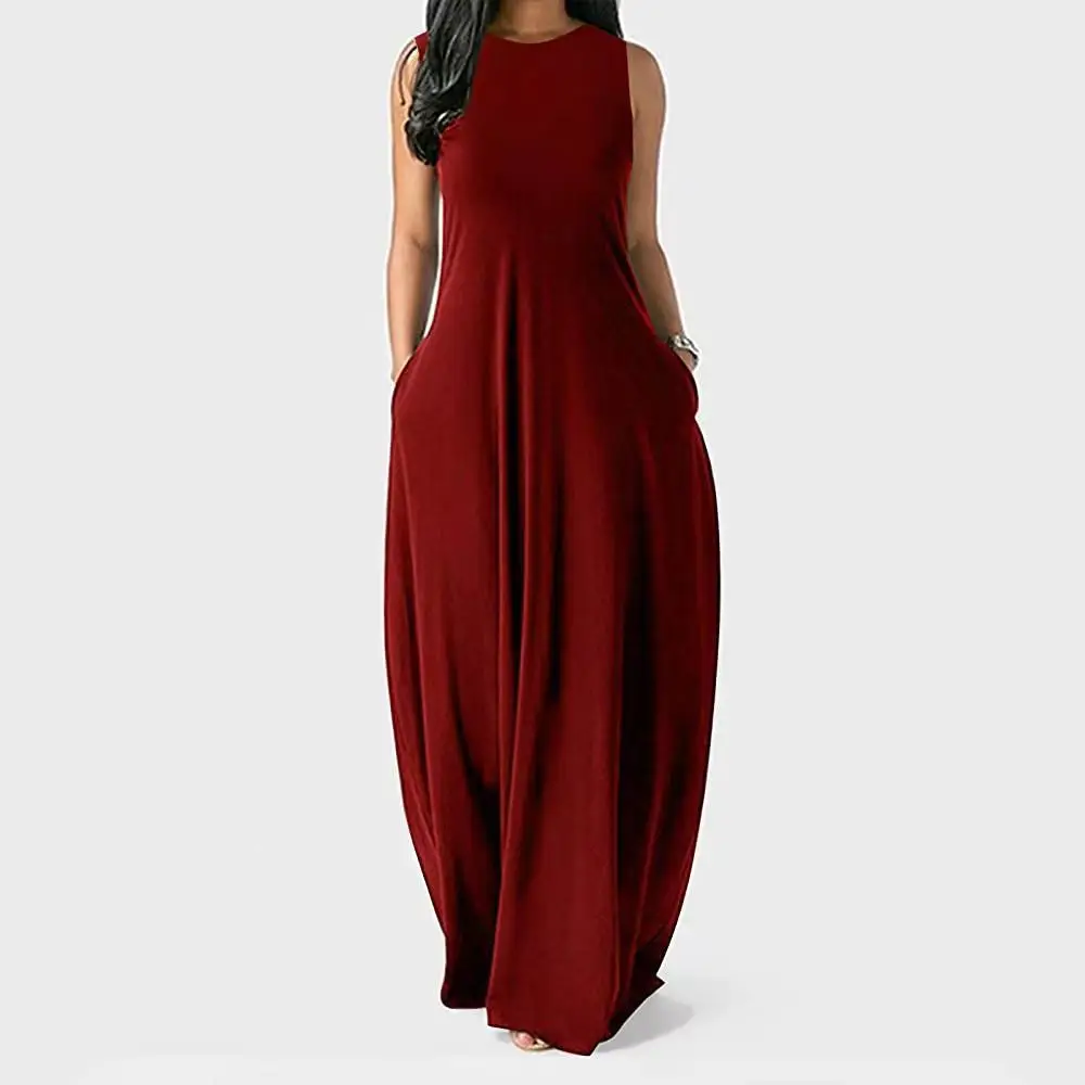 Black Round Neck Vest Vest Dress 2022 Summer