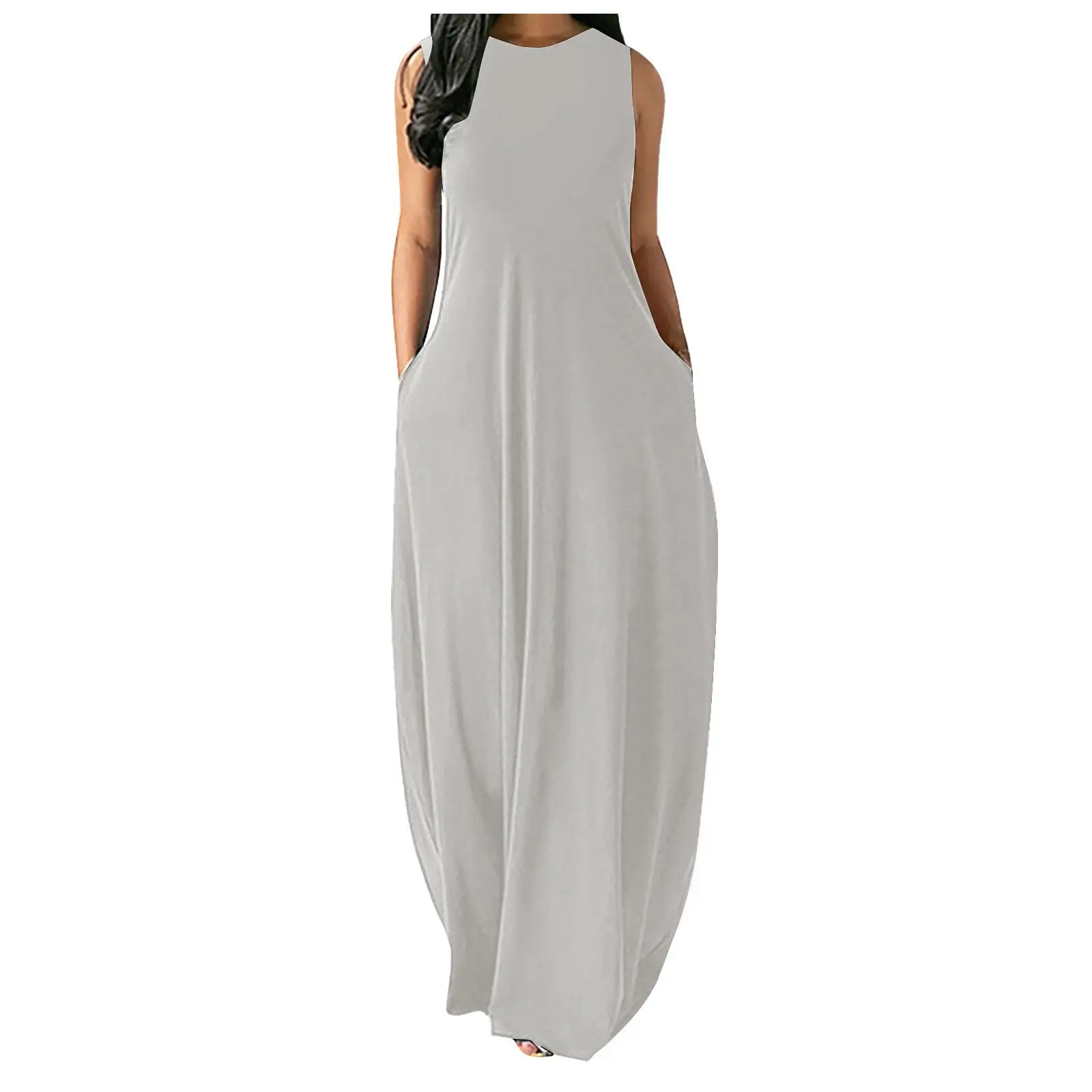 Black Round Neck Vest Vest Dress 2022 Summer