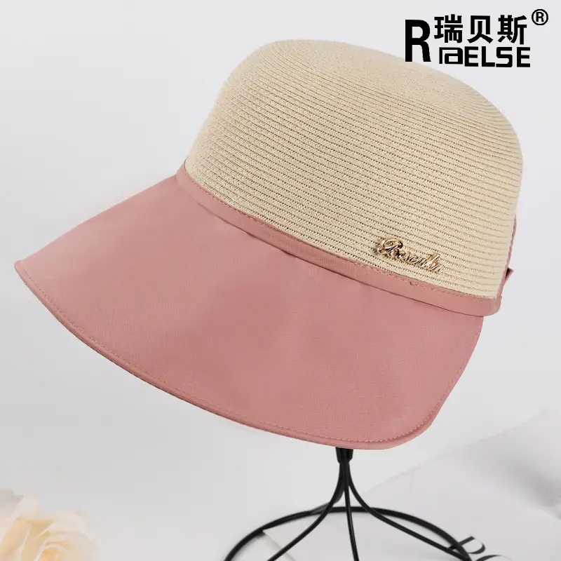 Women Linen Sun Hat Beige UV Protection - Image 8