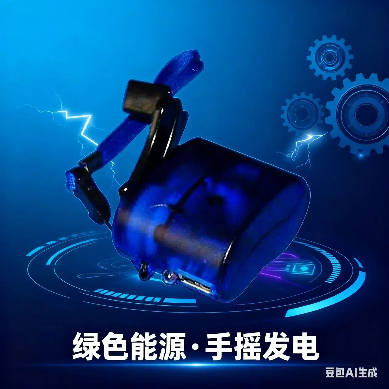 Cross-Border Factory Hand-Cranked Emergency Charging Hand-Cranked Mobile Phone Charger USB Type Generator Charger - Image 3
