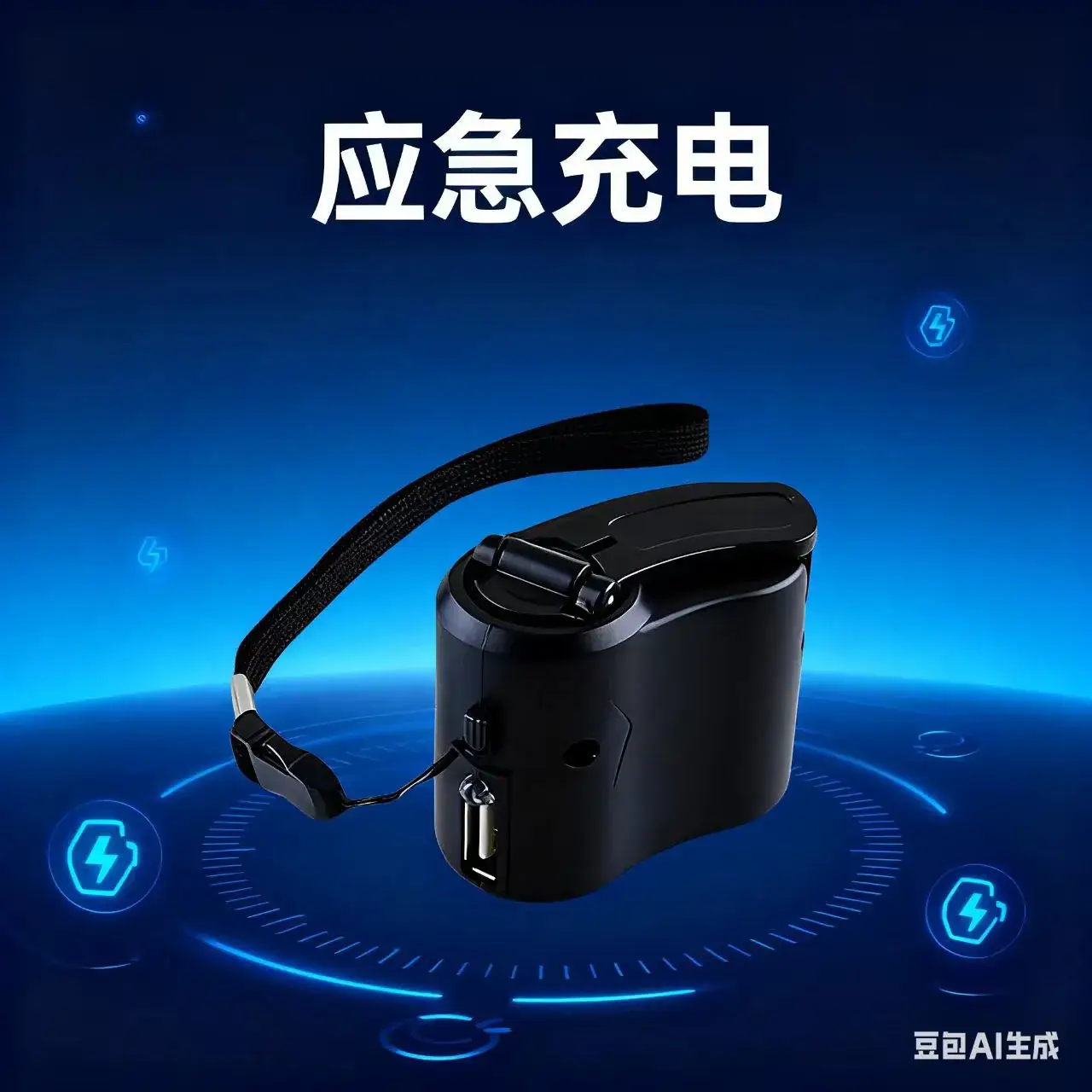 Cross-Border Factory Hand-Cranked Emergency Charging Hand-Cranked Mobile Phone Charger USB Type Generator Charger - Image 5