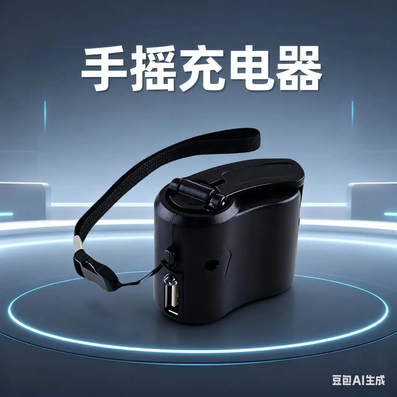 Cross-Border Factory Hand-Cranked Emergency Charging Hand-Cranked Mobile Phone Charger USB Type Generator Charger — feature 3