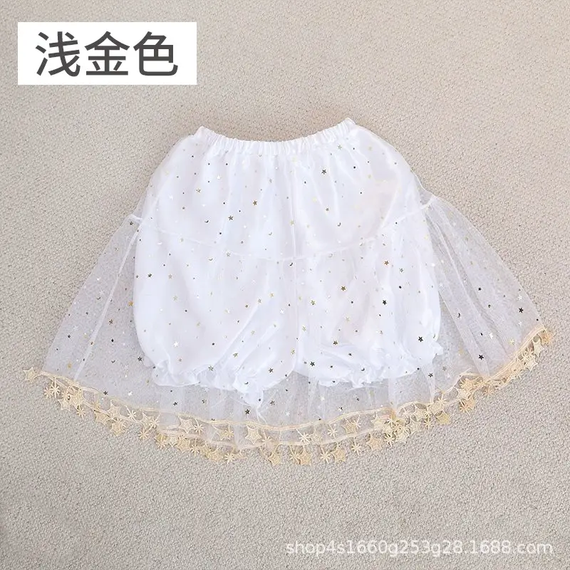 Japanese Style White Lace Safety Pants Women Spring Summer Loose Fit - Image 3