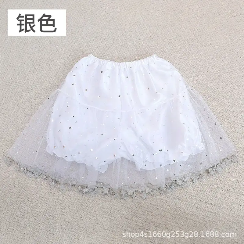 Japanese Style White Lace Safety Pants Women Spring Summer Loose Fit - Image 4