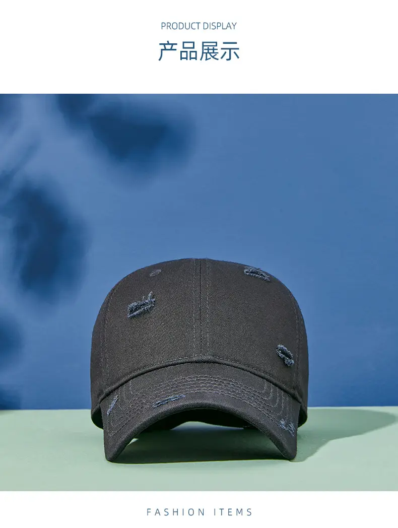 2025 Black Wash Baseball Cap for Men Women — feature 13