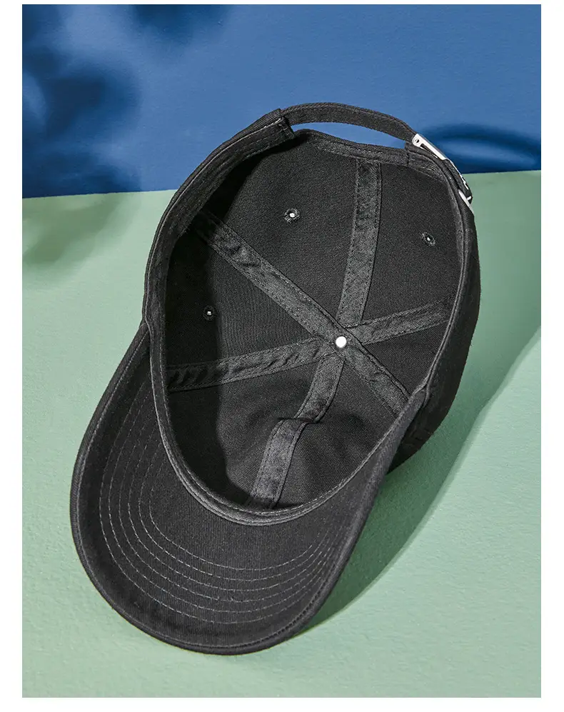 2025 Black Wash Baseball Cap for Men Women — feature 17