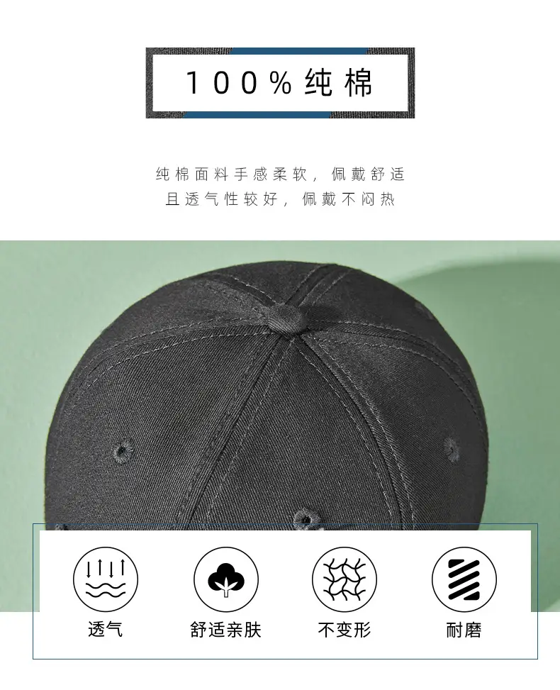 2025 Black Wash Baseball Cap for Men Women — feature 8
