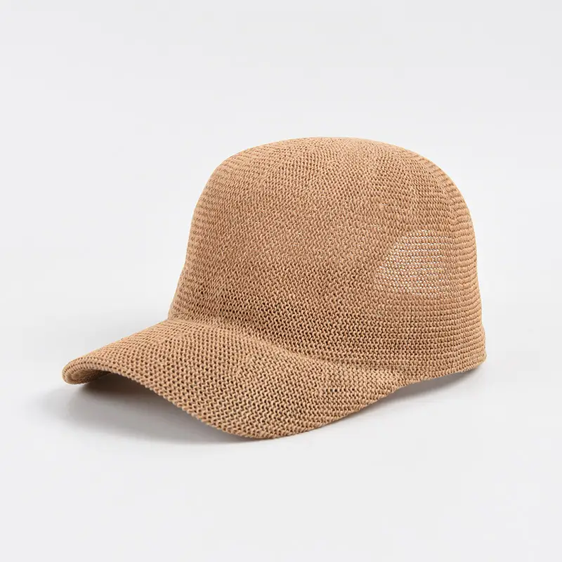 Spring Beige Papyrus Baseball Cap Adjustable Sunshade - Image 2