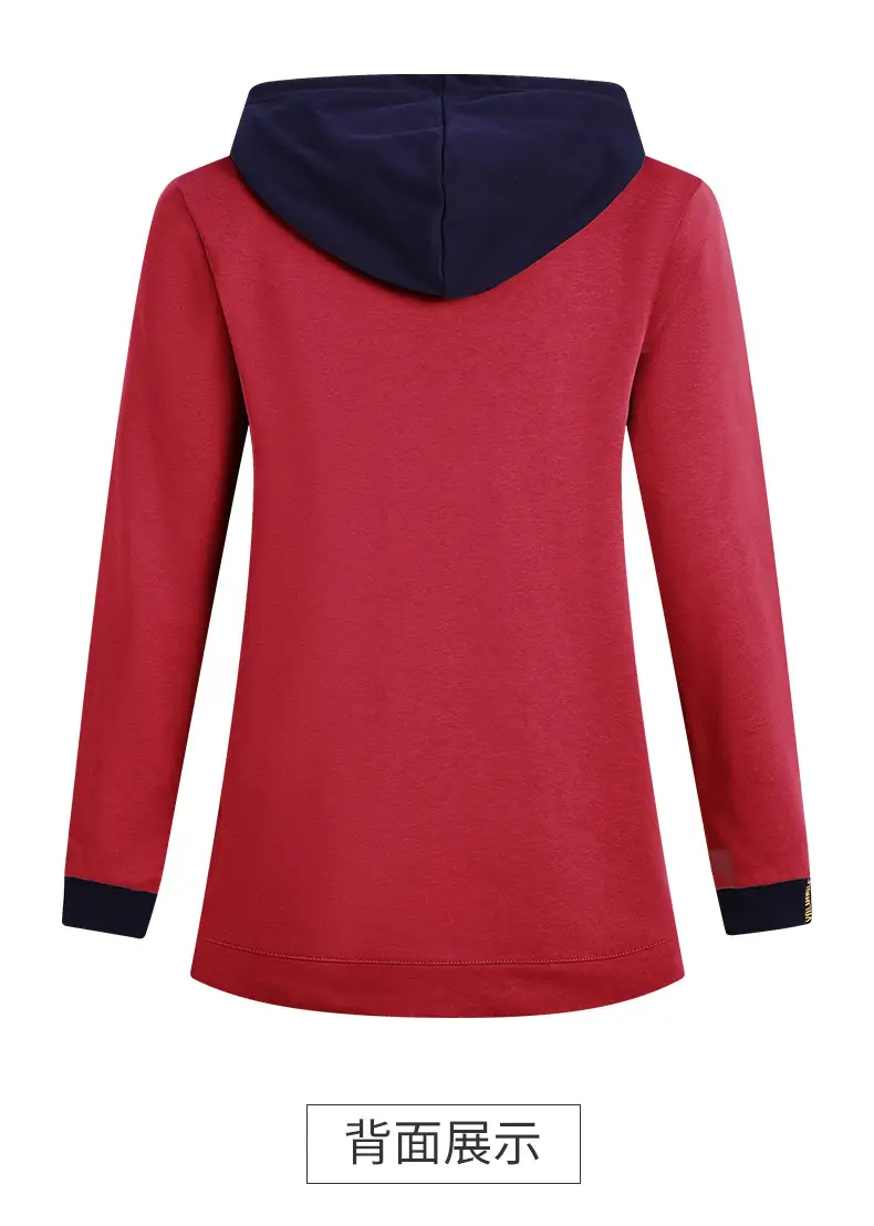 Women's Hooded Hoodie Purple Hooded Sweatshirt Long Sleeve — feature 27