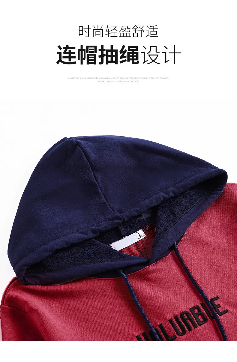 Women's Hooded Hoodie Purple Hooded Sweatshirt Long Sleeve — feature 5
